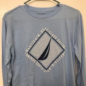 Light blue, long sleeve, tshirt from Nautica